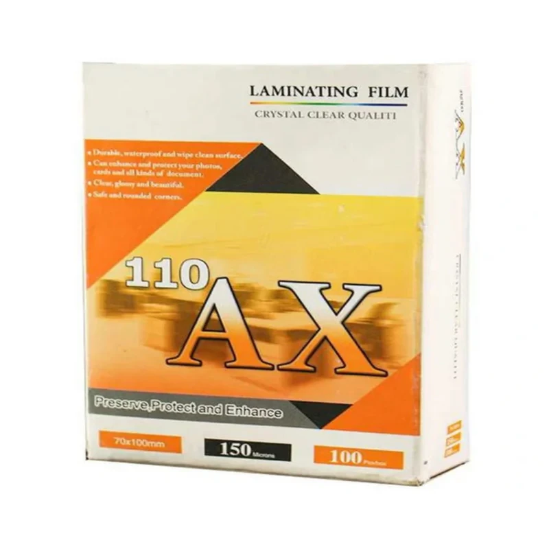 طلق پرس ای ایکس مدل 110AX سایز 9x6 سانتی‌ متر بسته ۱۰۰ عددی