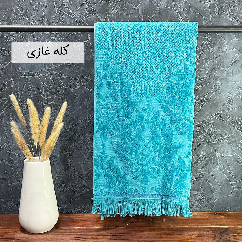 حوله دست و صورت بهباف آذر طرح سویل سایز 45×90 سانتی متر