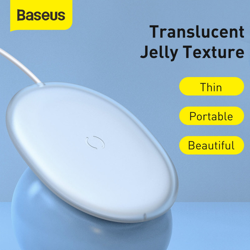 شارژر بی سیم باسئوس مدل Jelly Wireless Charger 15W