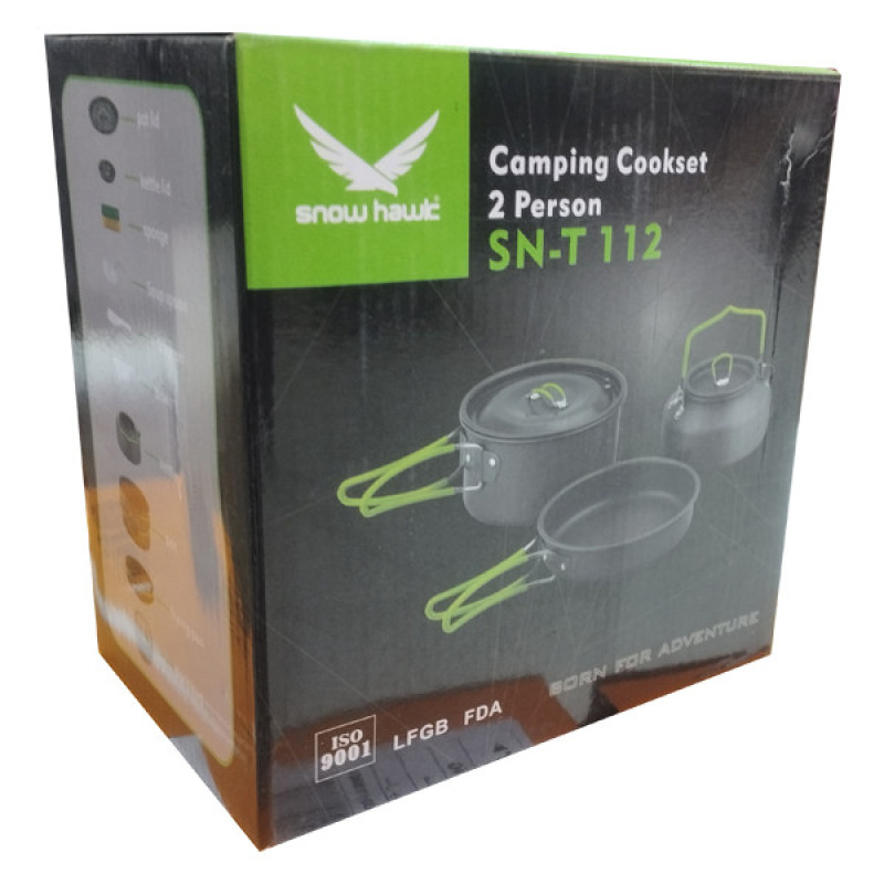 مجموعه ظروف 2 نفره کمپینگ اسنوهاوک مدل SN-T112
