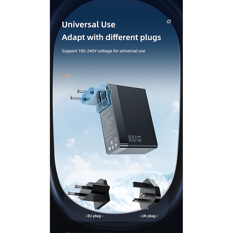 شارژر دیواری 100 وات مک دودو مدل CH-8105 Pro به همراه کابل تبدیل USB-C