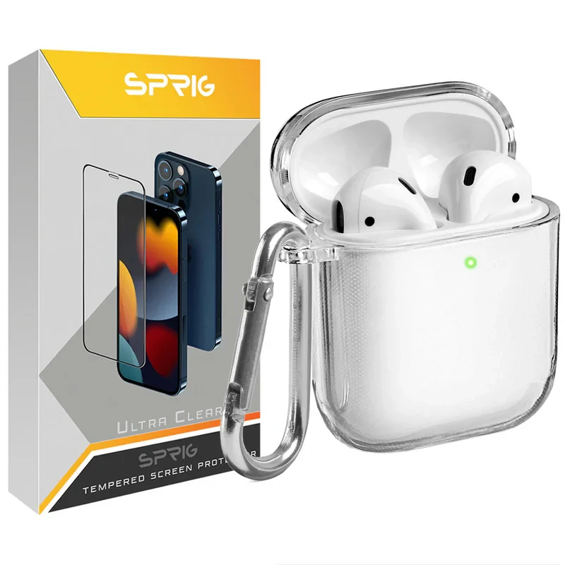 کاور اسپریگ مدل Transparent Guard مناسب برای کیس اپل ایرپاد Airpods 1  Airpods 2