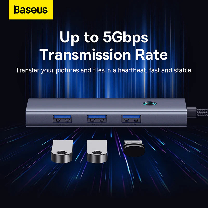 هاب 4 پورت USB-C باسئوس مدل UltraJoy Series Expansion