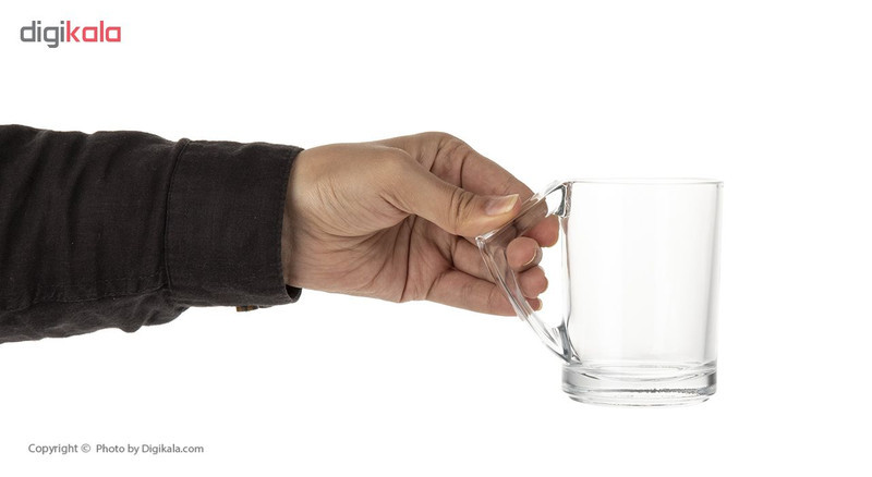 لیوان شیشه اصفهان مدل نیلوفر کد 440 بسته 6 عددی