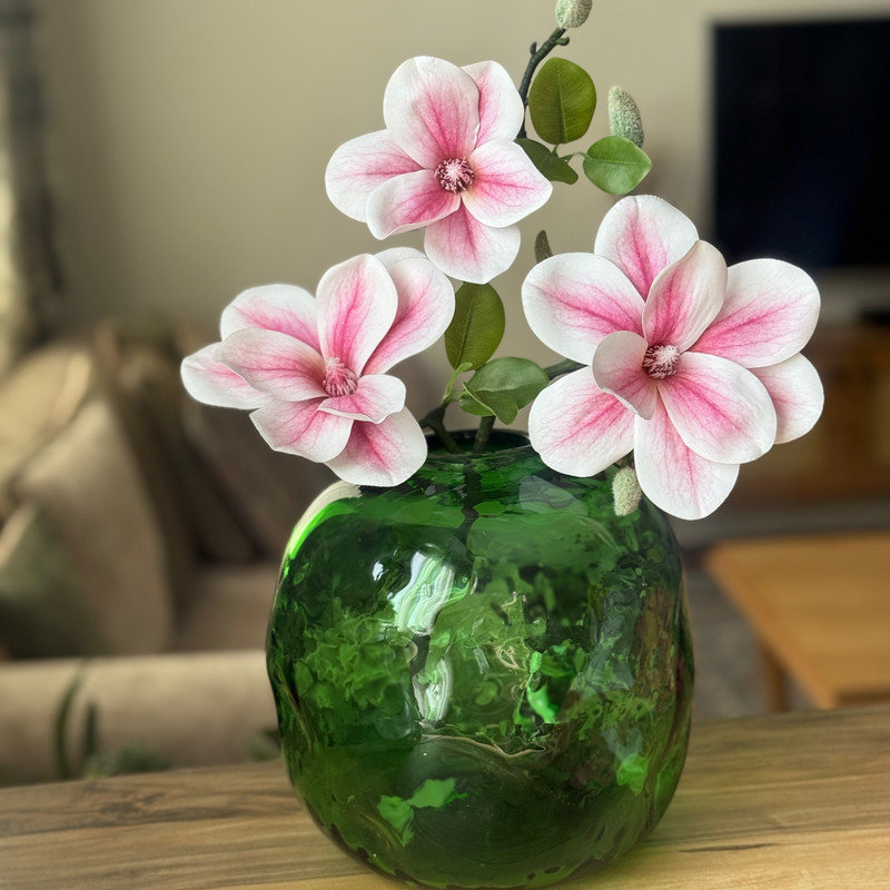گلدان شیشه ای مدل دفرمه