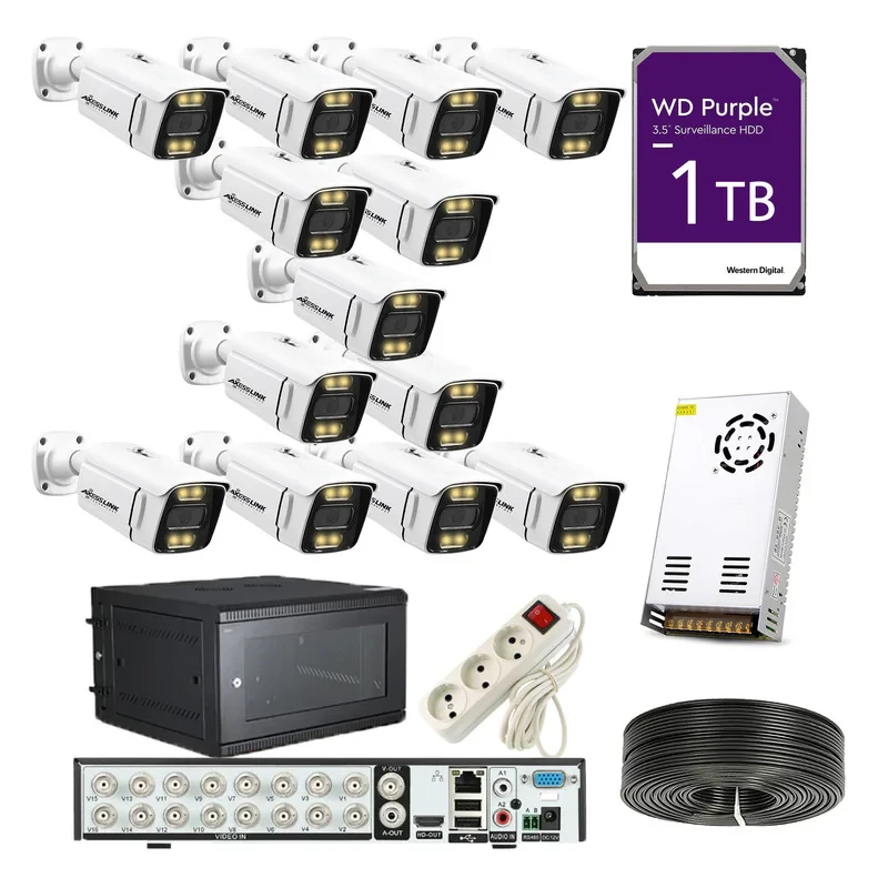 سیستم امنیتی مدل PACK AHD 13 STAR LIGTH - AXESSLINK مجموعه 13 عددی