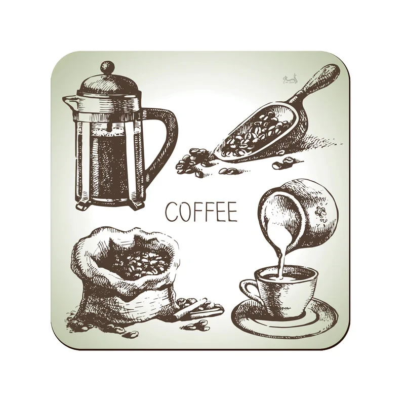 زیر لیوانی لوکسینو مدل Coffee_11:11