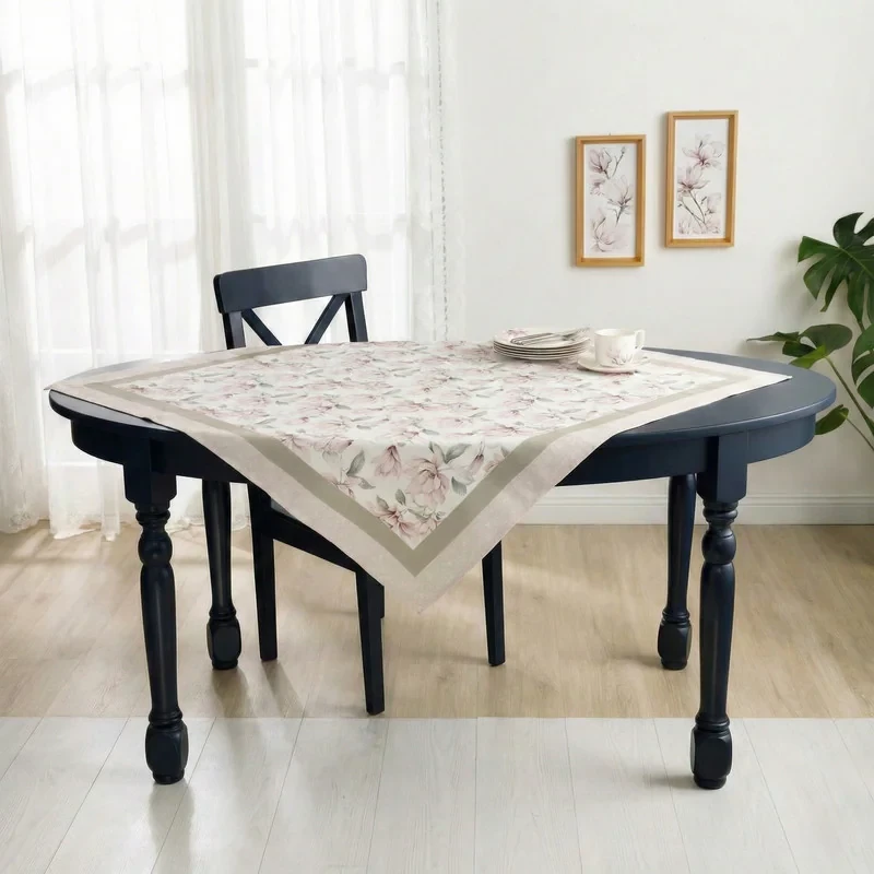 رومیزی انگلیش هوم مدل Magnolia سایز 100x100 سانتی‌متر