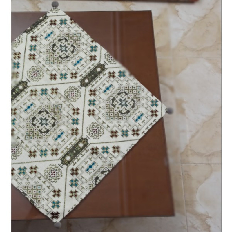 ست رومیزی کد 201 مجموعه پنج عددی به همراه کاور کوسن