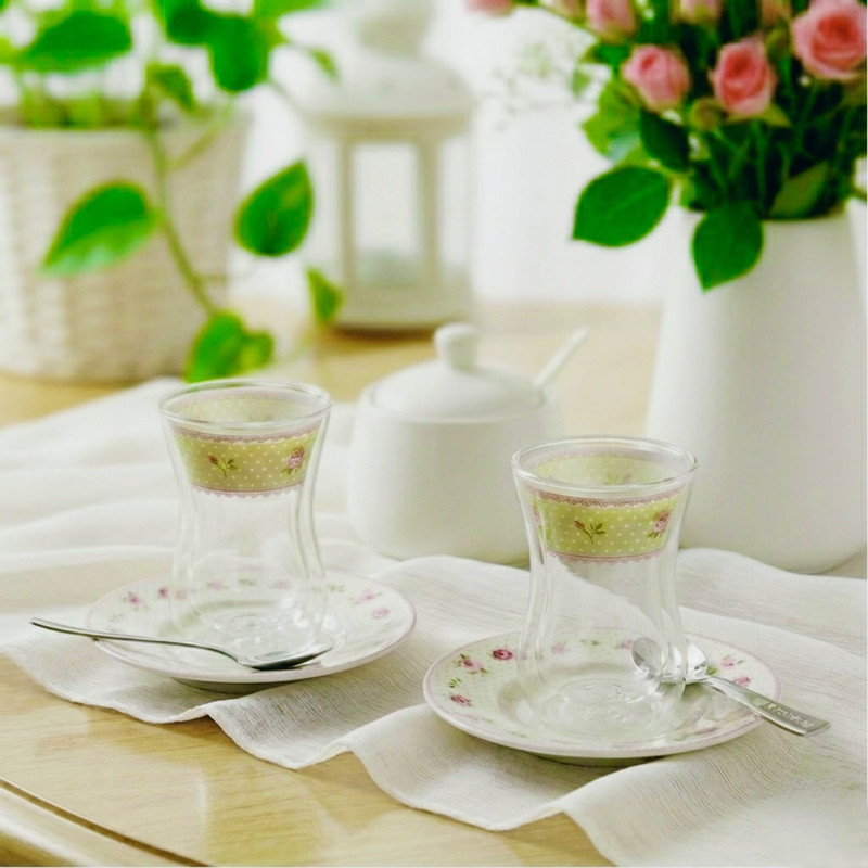 سرویس چای خوری 12 پارچه 6 نفره آنجلا مدل ZP-316