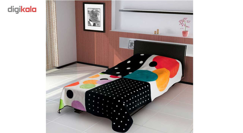 پتو کالای خواب متین مدل گلبافت 324 یک نفره سایز 220x160