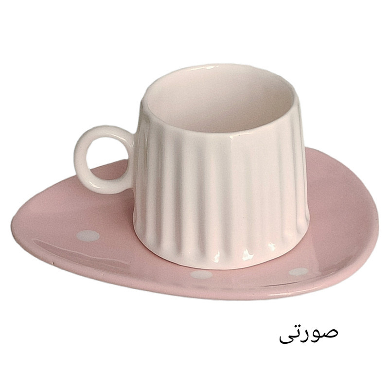 فنجان و نعلبکی مدل خالدار کد 73