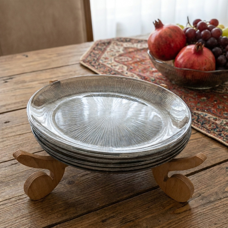 بشقاب میوه خوری مدل سولو مجموعه ۶ عددی