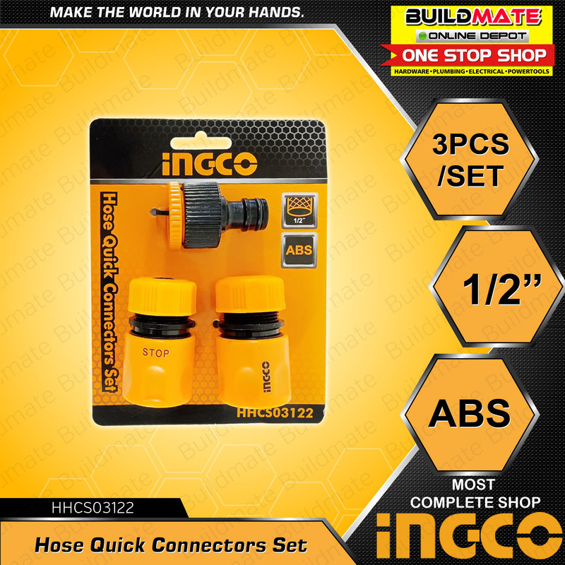 کوپلینگ شلنگ آب اینکو مدل HHCS-03122 مجموعه 3 عددی
