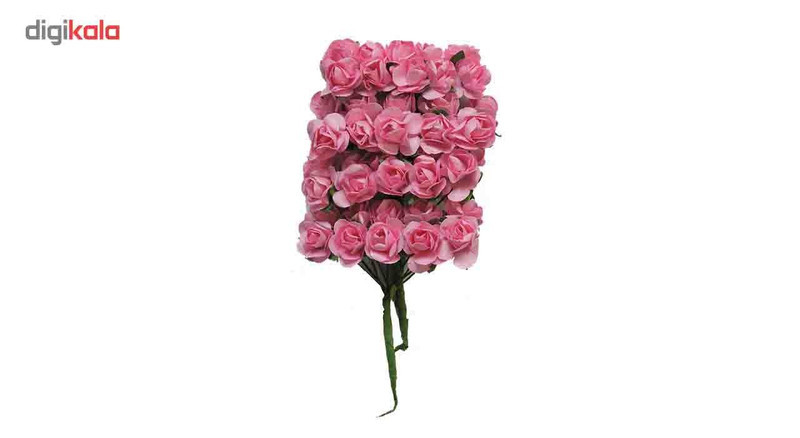 گل کاغذی پرنیان هفت رنگ مدلFlower بسته 40 عددی