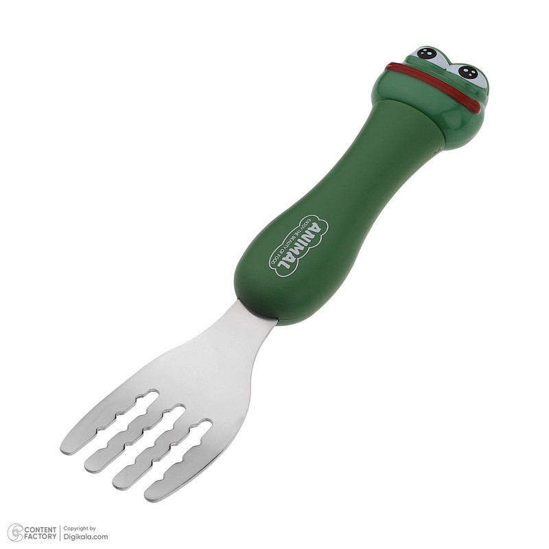 قاشق و چنگال کودک مدل Pepe the Frog بسته 2 عددی