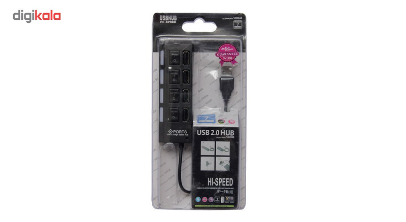 هاب USB 2.0 چهار پورت مدل 02