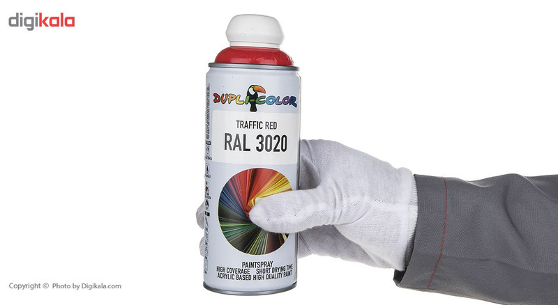 اسپری رنگ قرمز دوپلی کالر مدل RAL 3020 حجم 400 میلی لیتر