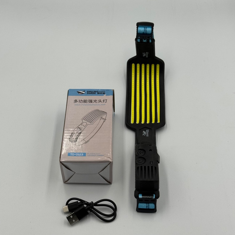 چراغ پیشانی اسمایلینگ شارک مدل سنسور دار چهار حالته TD -0123F با نور مهتابی