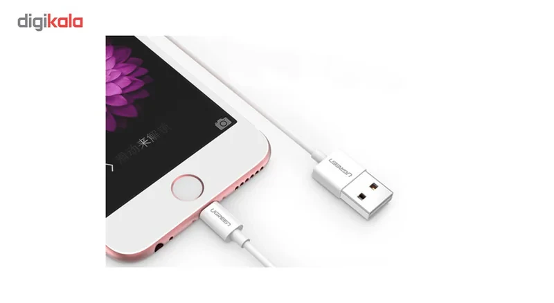 کابل تبدیل USB به لایتنینگ یوگرین مدل US155 طول 2 متر