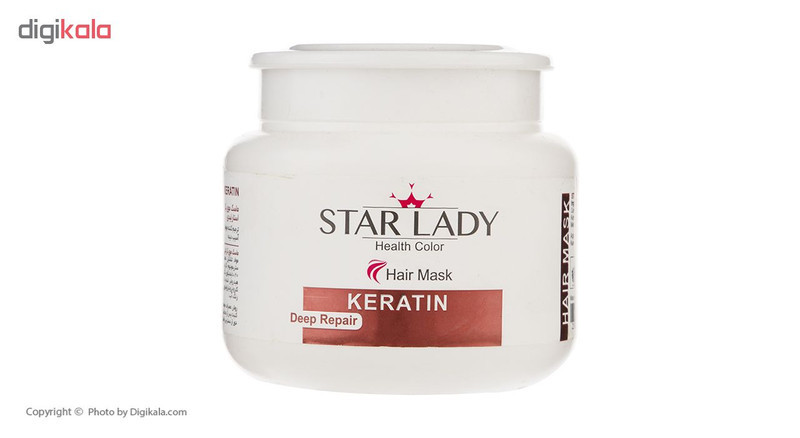 ماسک مو استار لیدی مدل Keratin حجم 500 میلی لیتر