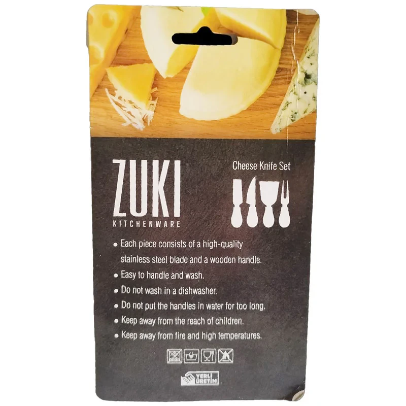 کارد و چنگال صبحانه 2 پارچه مدل zuki