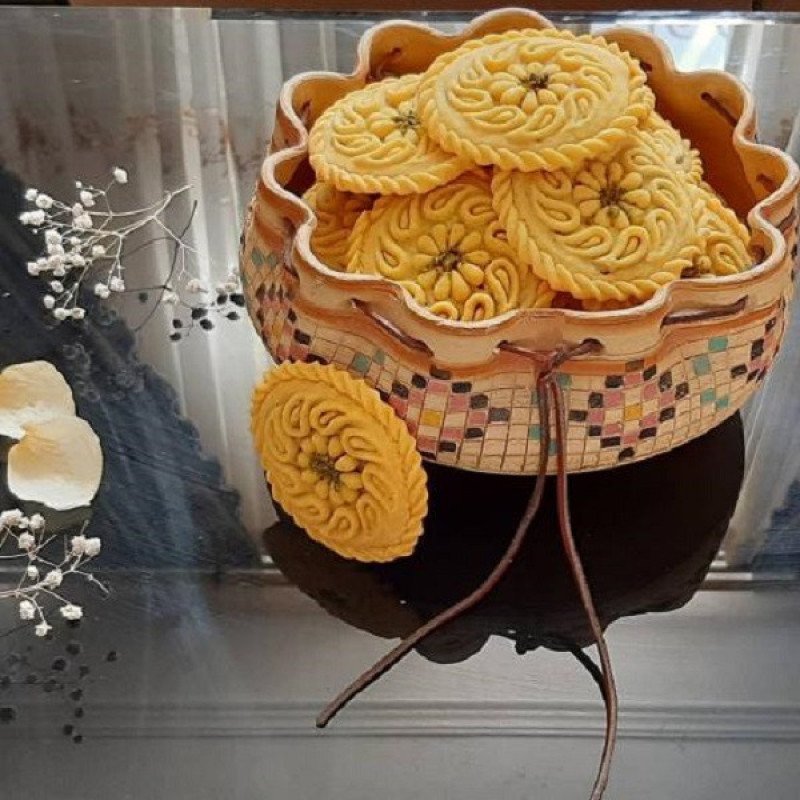 کاتر شیرینی پزی به گز مدل کلمپه