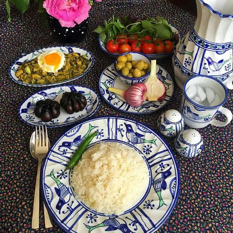 پارچ سرامیکی ميبد مرواريد مدل مرغي ساده کد SONATI