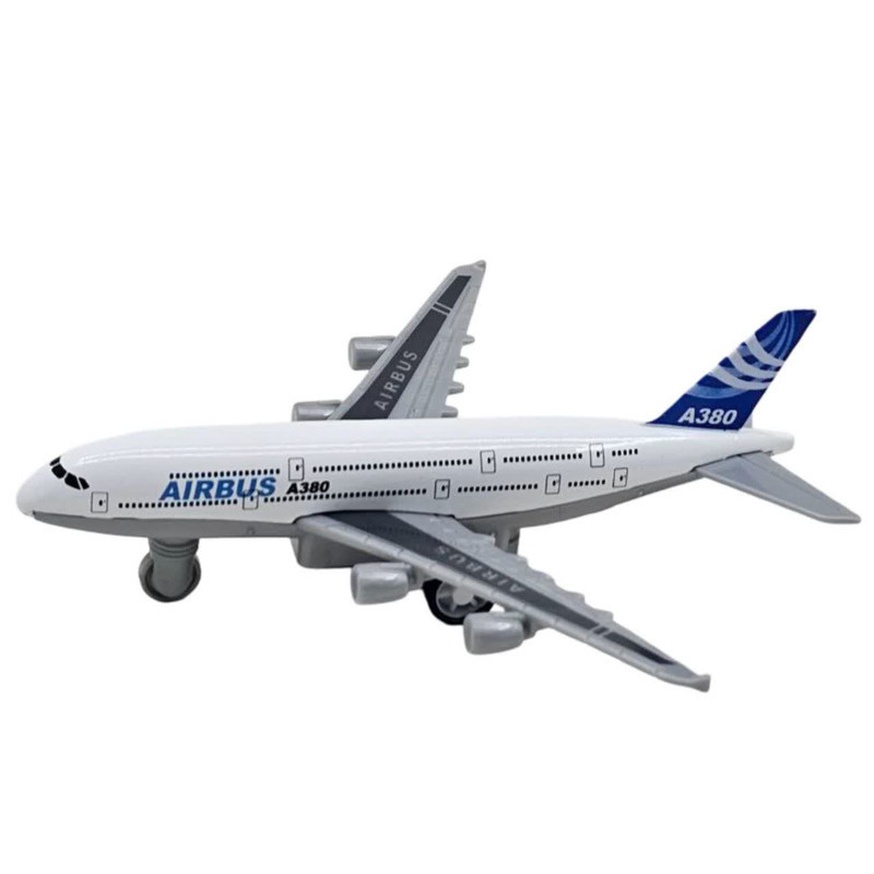 هواپیما بازی ناب سل مدل ایرباس A380 فلزی عقب کش کد  AIRBUS A380  AIRCRAFT NAAB002