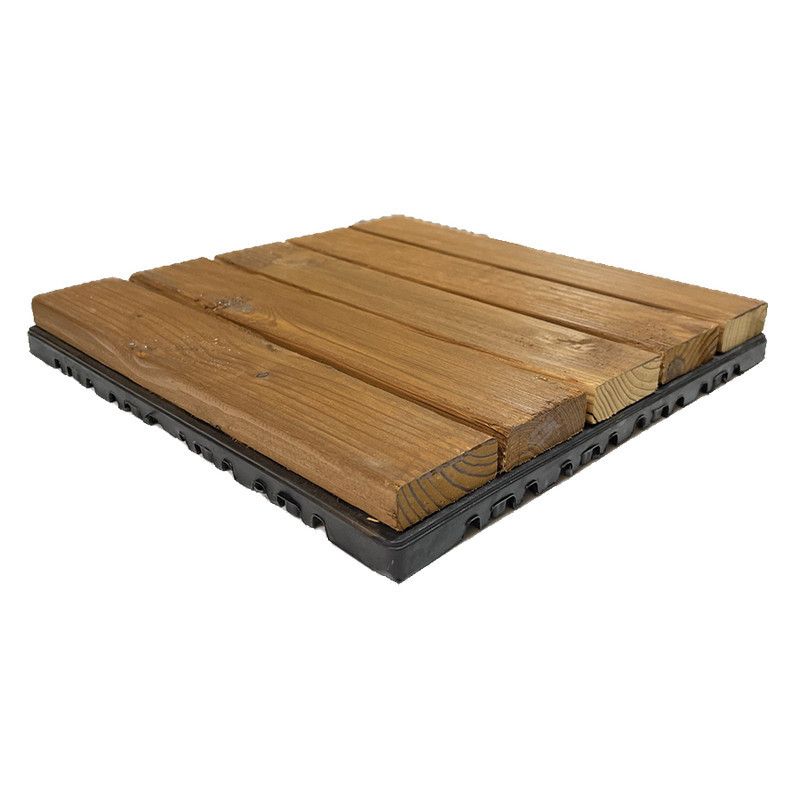 کفپوش مدل تایل ترموود پنج ردیفه سایز 30x30 سانتی متر