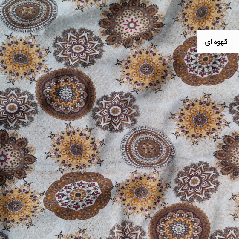 ملحفه تشک مهمان خانه سفید مدل خورشید سایز 195x100 سانتی متر
