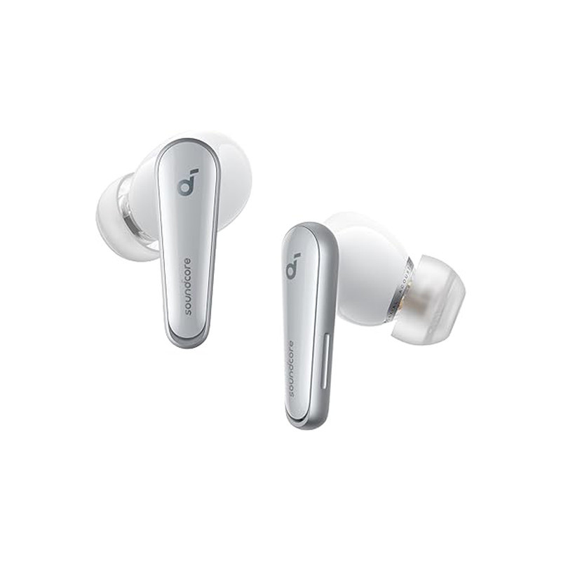 هدفون بلوتوثی انکر مدل Soundcore Liberty 4 A3953 با نویز کنسلینگ فعال (ANC)، درگاه شارژ USB Type-C، دارای 6 میکروفون برای مکالمه شفاف، مقاوم در برابر رطوبت و عرق (IPX4)