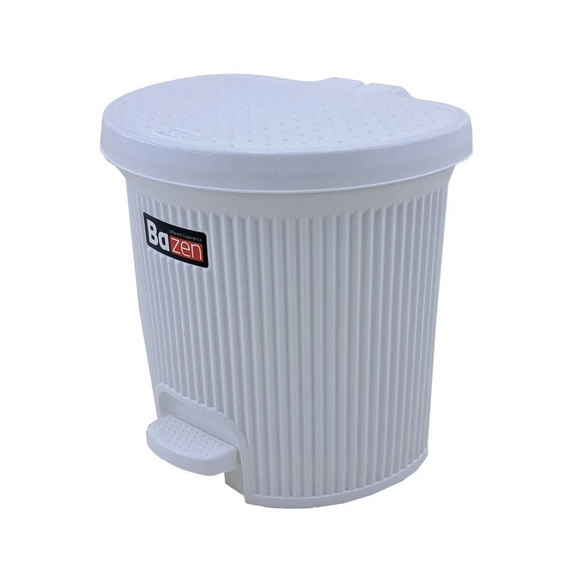 سطل زباله پدالی بازن مدل گرافیک کد 2265 گنجایش 5 لیتر