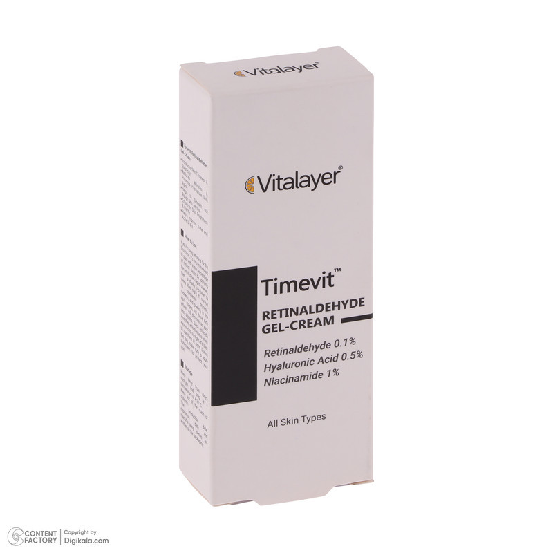 کرم ضد چروک ویتالیر مدل Timevit مناسب انواع پوست حجم 30 میلی لیتر