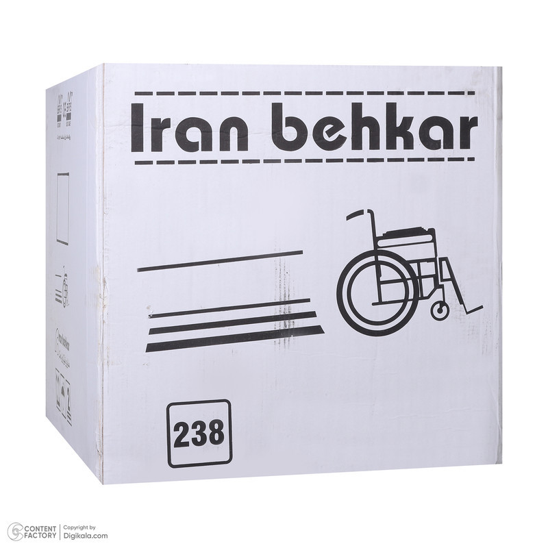ویلچر ارتوپدی ایران بهکار مدل 790 رنگ الکترواستاتیک سفید