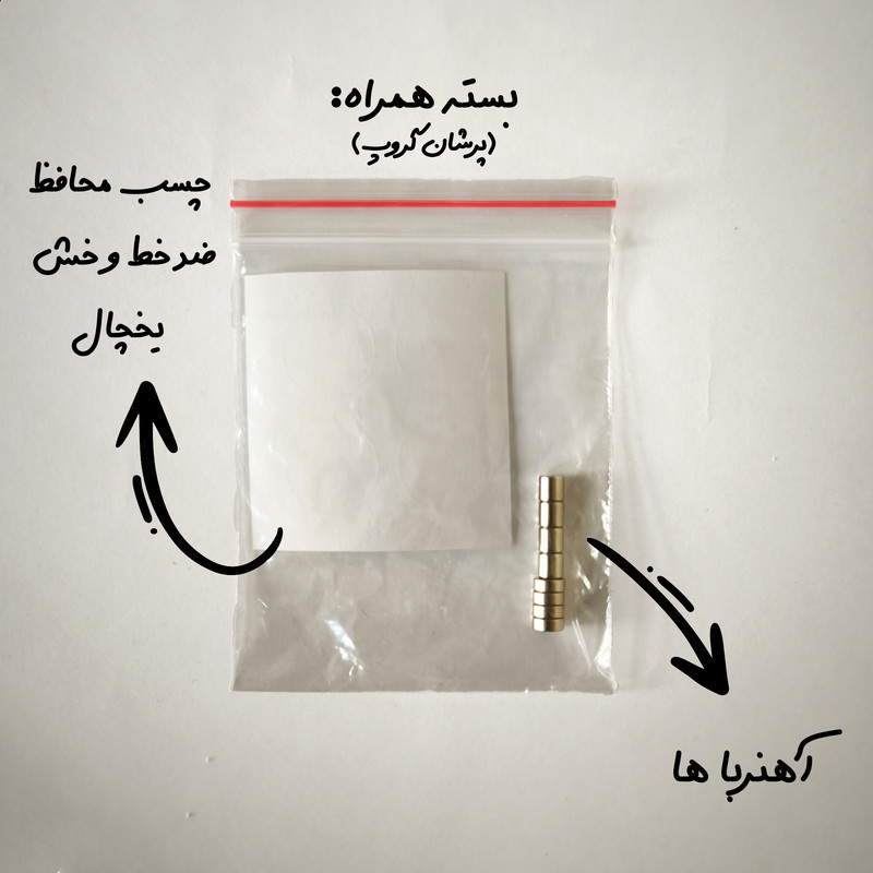 قاب عکس مدل مگنتی یخچالی مجموعه 3 عددی