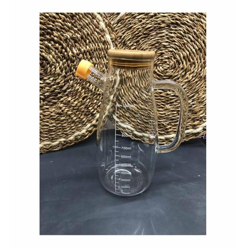 ظرف روغن ارو مدل درب بامبو کد TR-2501