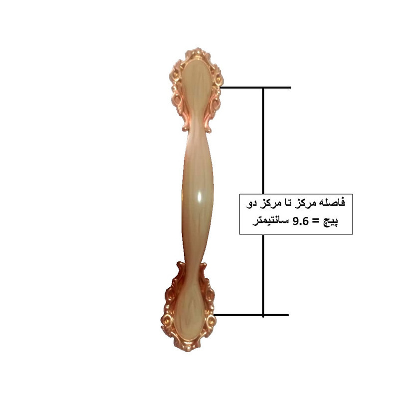 دستگیره کابینت و کمد مدل MNN96 بسته 3 عددی