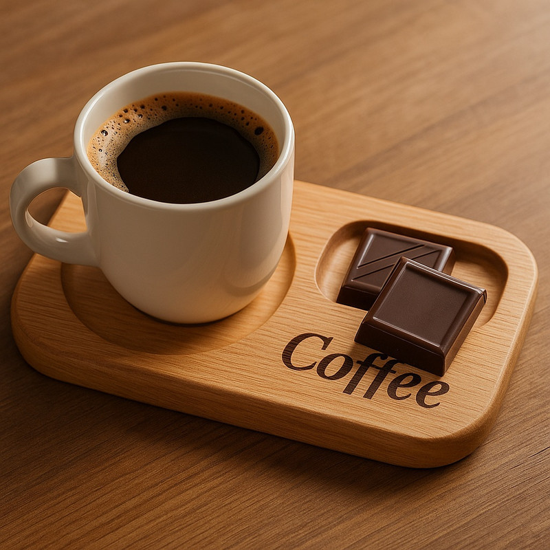 سینی سرو مدل coffee بسته 4 عددی