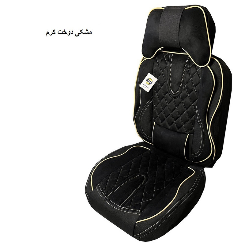 ست کامل روکش صندلی خودرو سپاهان روکش مدل Aoudi-6000 مناسب برای پژو پارس جدید