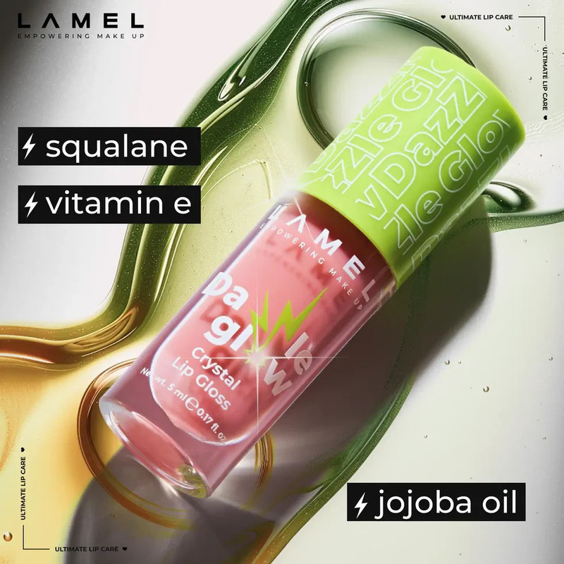 برق لب مایع براق لامل مدل Dazzle Glow شماره 410