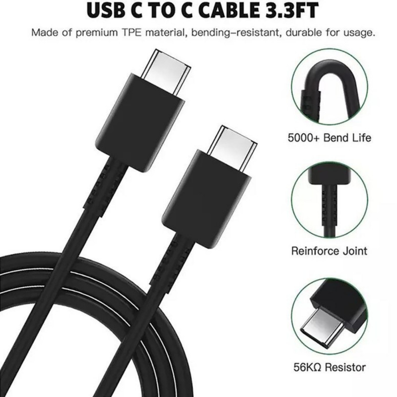 کابل USB-C اچ تی ام مدل A1 طول یک متر