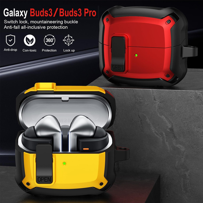 کاور هاپلایت مدل Eggshell Lock HL مناسب برای کیس هدفون بی‌سیم سامسونگ Galaxy Buds 3  3 Pro