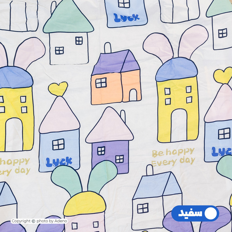 سرویس ملحفه یک نفره 2 تکه آدنو مدل Luck کد FI35