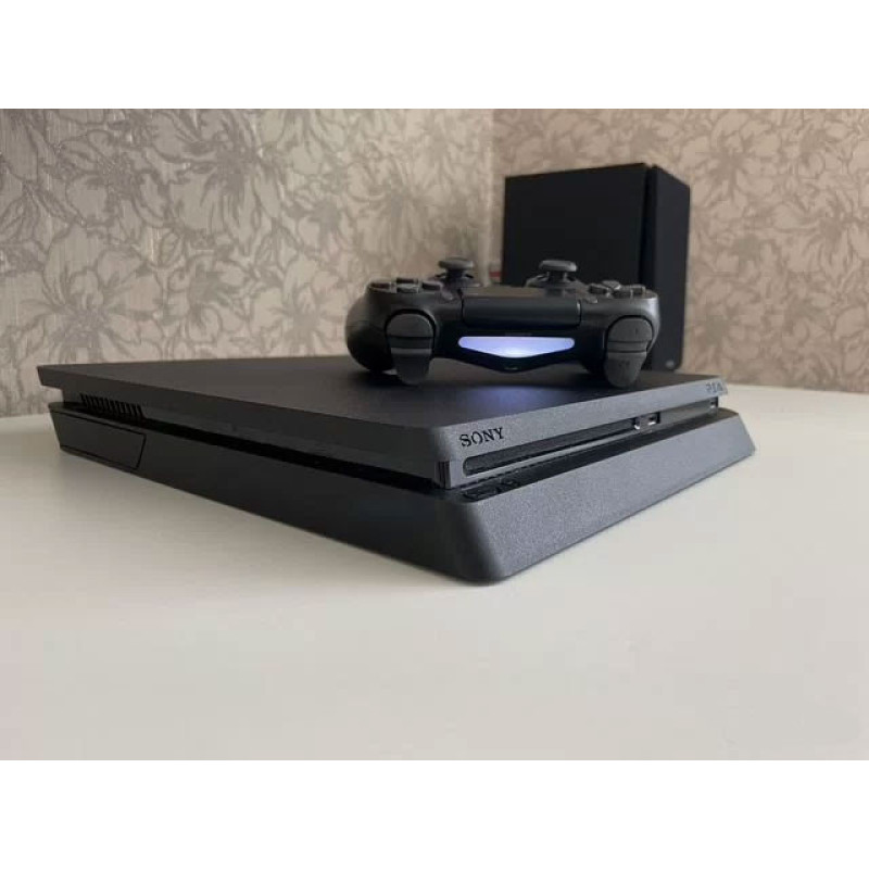 کنسول بازی سونی مدل Playstation 4 Slim ریجن 3 سری CUH-2218B ظرفیت 1 ترابایت به همراه کارت نصب 20 عدد بازی