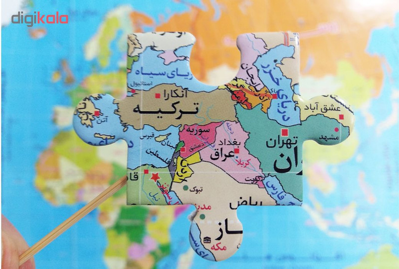 پازل 77 تکه یاس بهشت مدل نقشه آموزشی کشورهای جهان