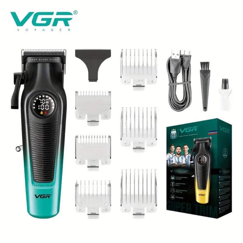 ماشین اصلاح موی سر و صورت شارژی وی جی ار مدل V-196