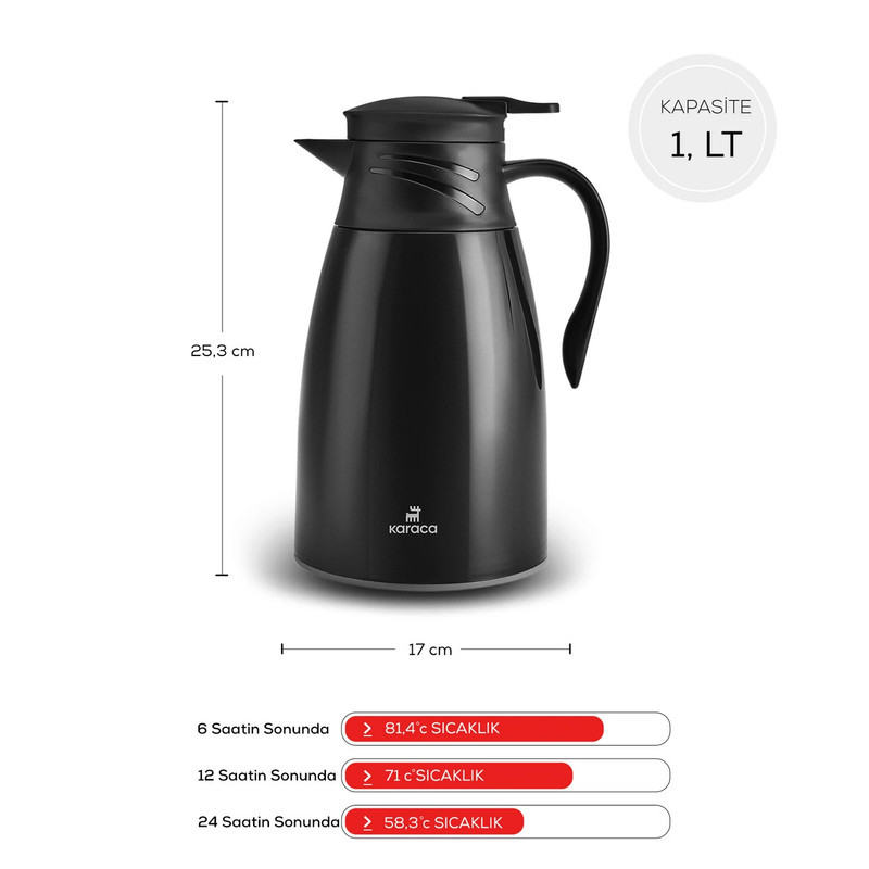فلاسک کاراجا مدل Bella گنجایش 1 لیتر