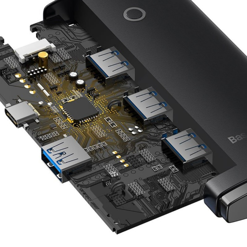 هاب 4 پورت usb3 باسئوس مدل Lite Series -WKQX03010 1M