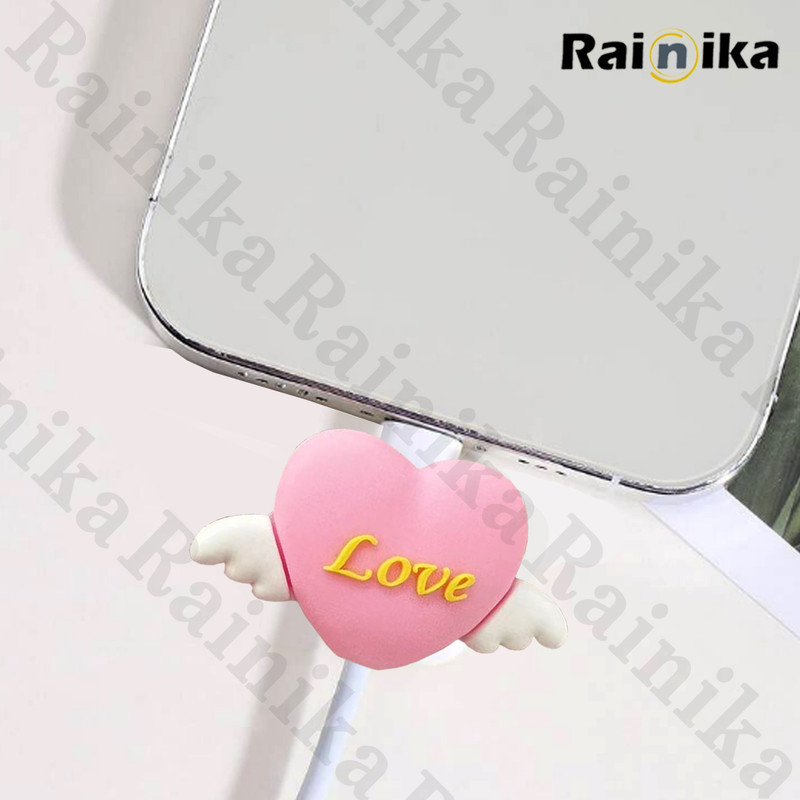 محافظ کابل شارژ و هندزفری رینیکا مدل Love KK 03 مجموعه 3 عددی